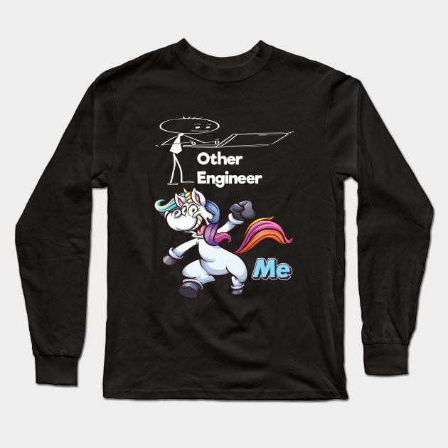 Other Engineer Unicorn Me Long Sleeve T-Shirt by ProjectX23Red